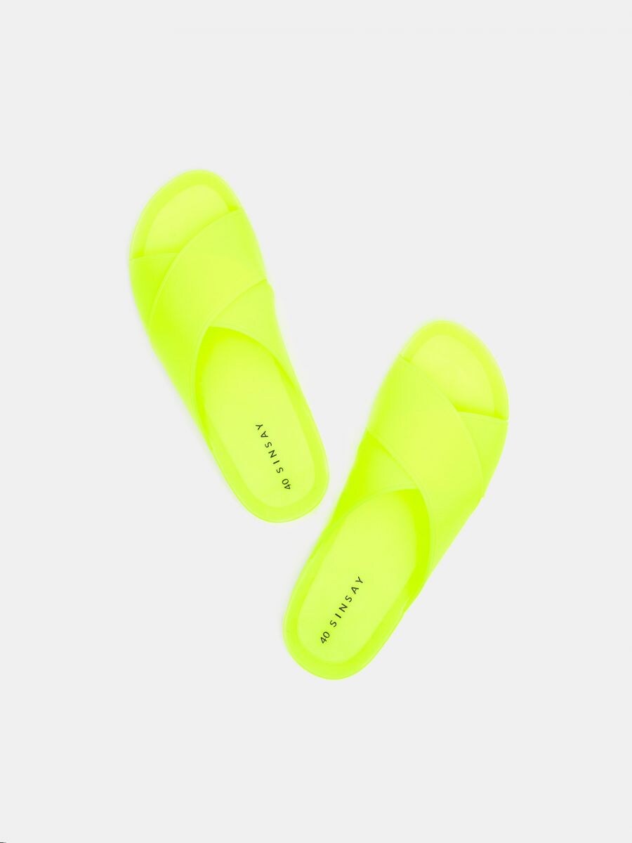 neon flip flops