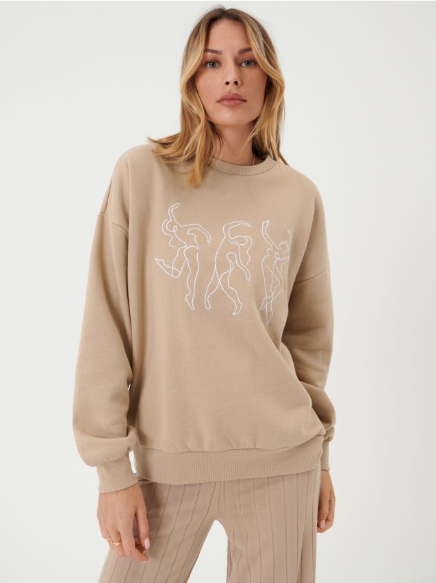 długa bluza oversize sinsay